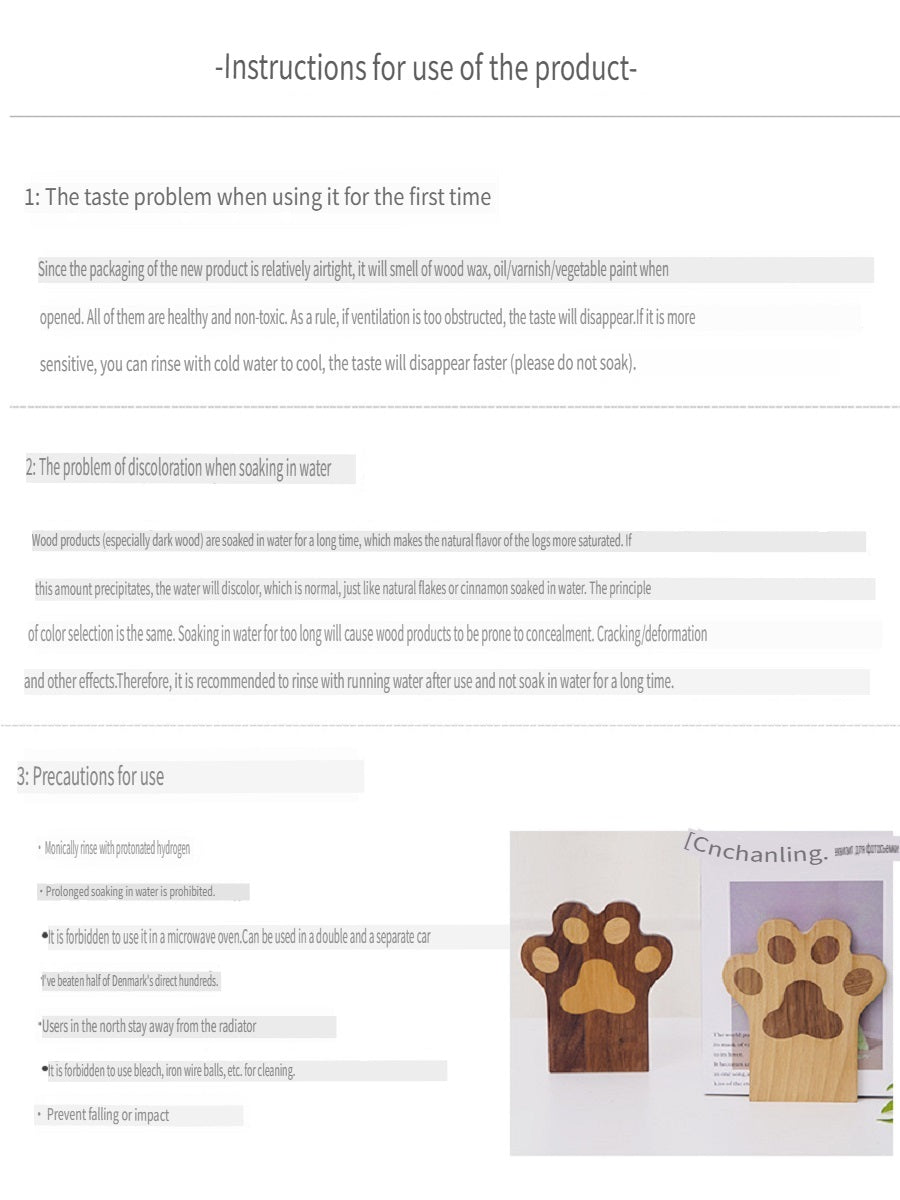 XMT Beech cat claw book stand,2 pieces