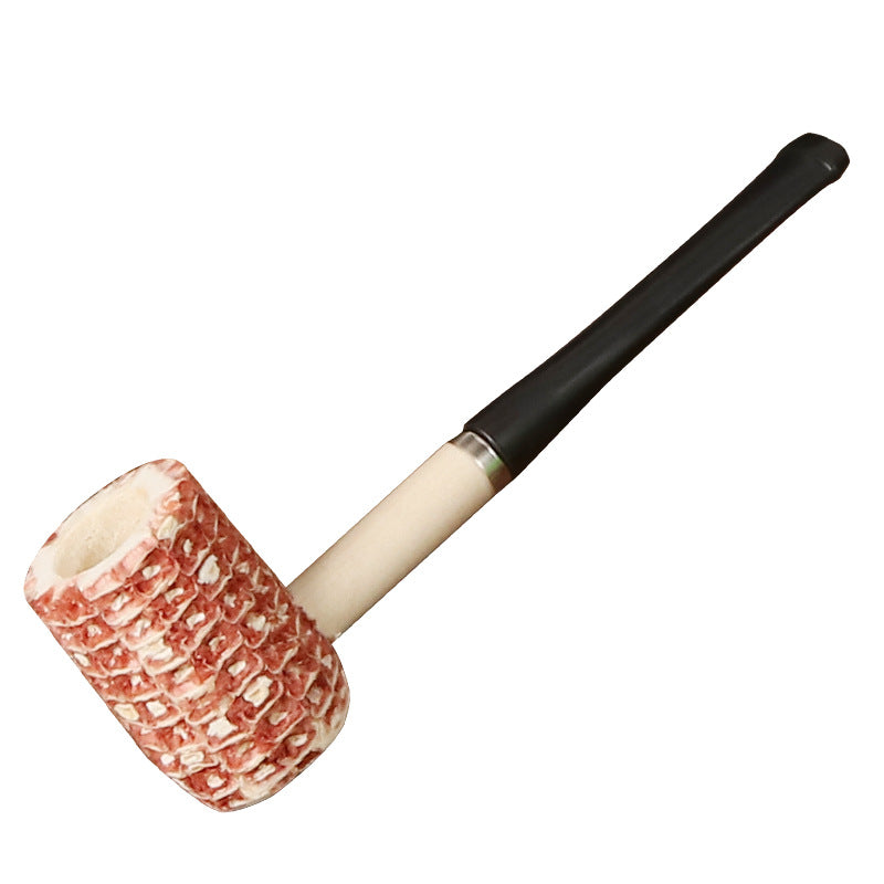 DHYJ Natural disposable corncob pipes, suitable for beginners to practice or entertain guests, 6 per pack