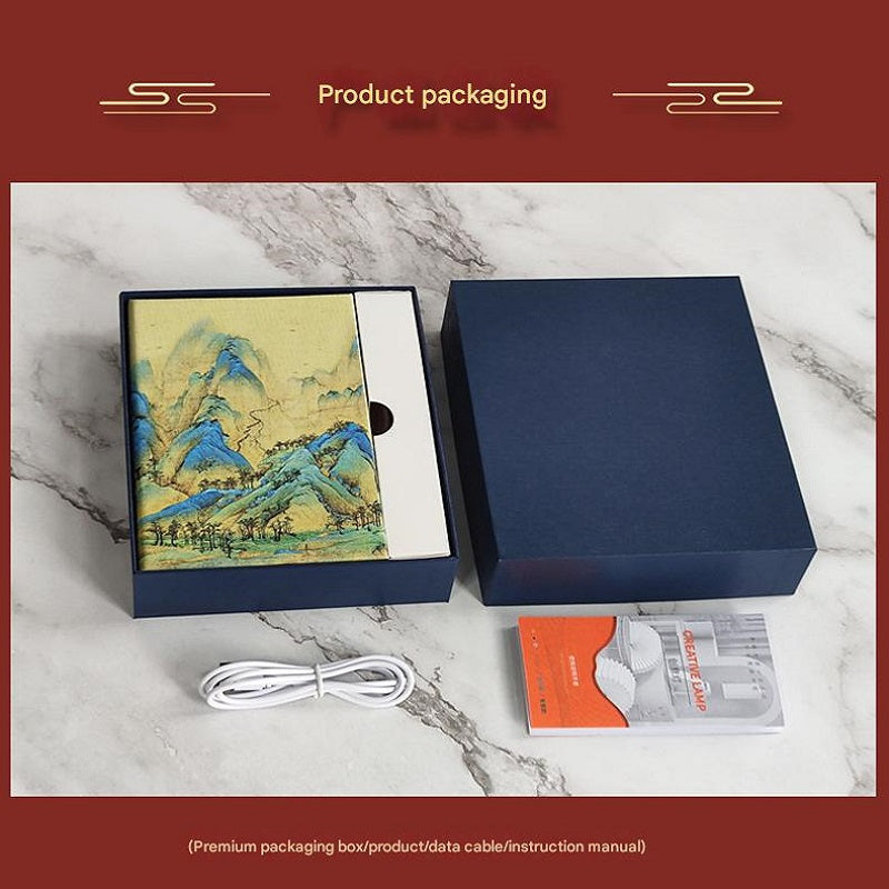 OBB OBB LED Folding Book Light with Bluetooth Speaker, Rechargeable Battery, Voice Control, Phone Control, Timer Function, Medium Size, Gift