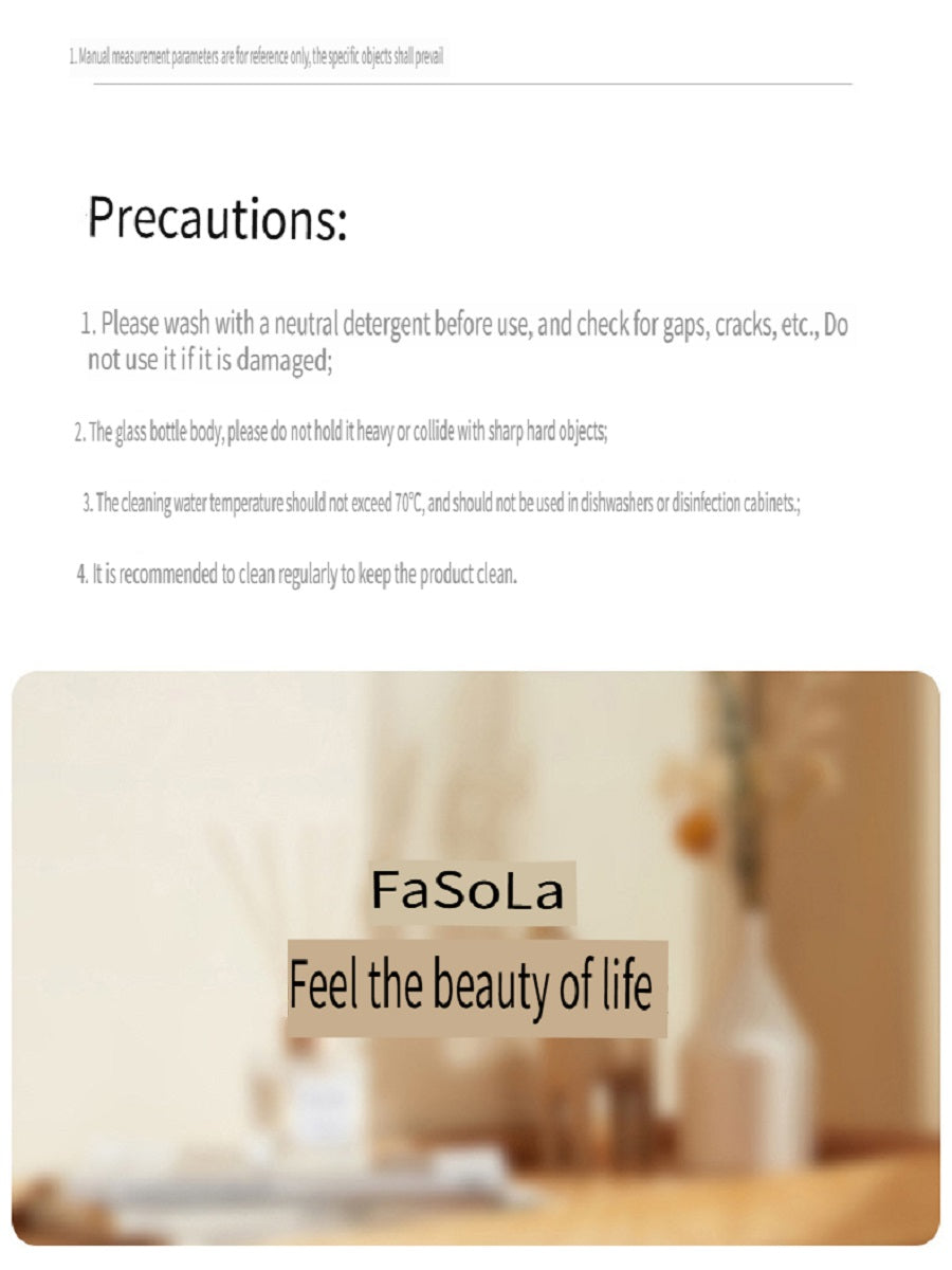 FaSoLa Kitchen glass atomizing injector, quantitative oil control, sealed and leak-proof, 300ml