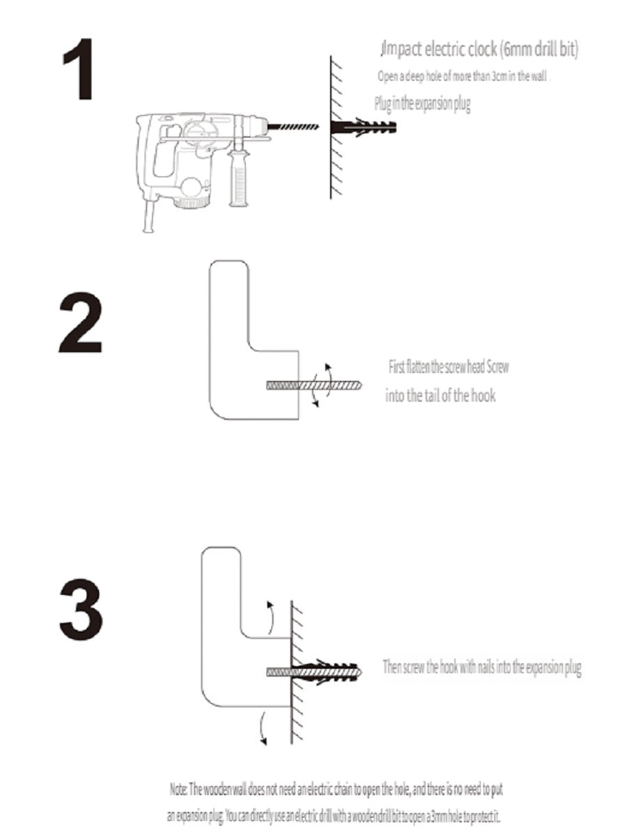XMT Black walnut/cherry L-shaped hook