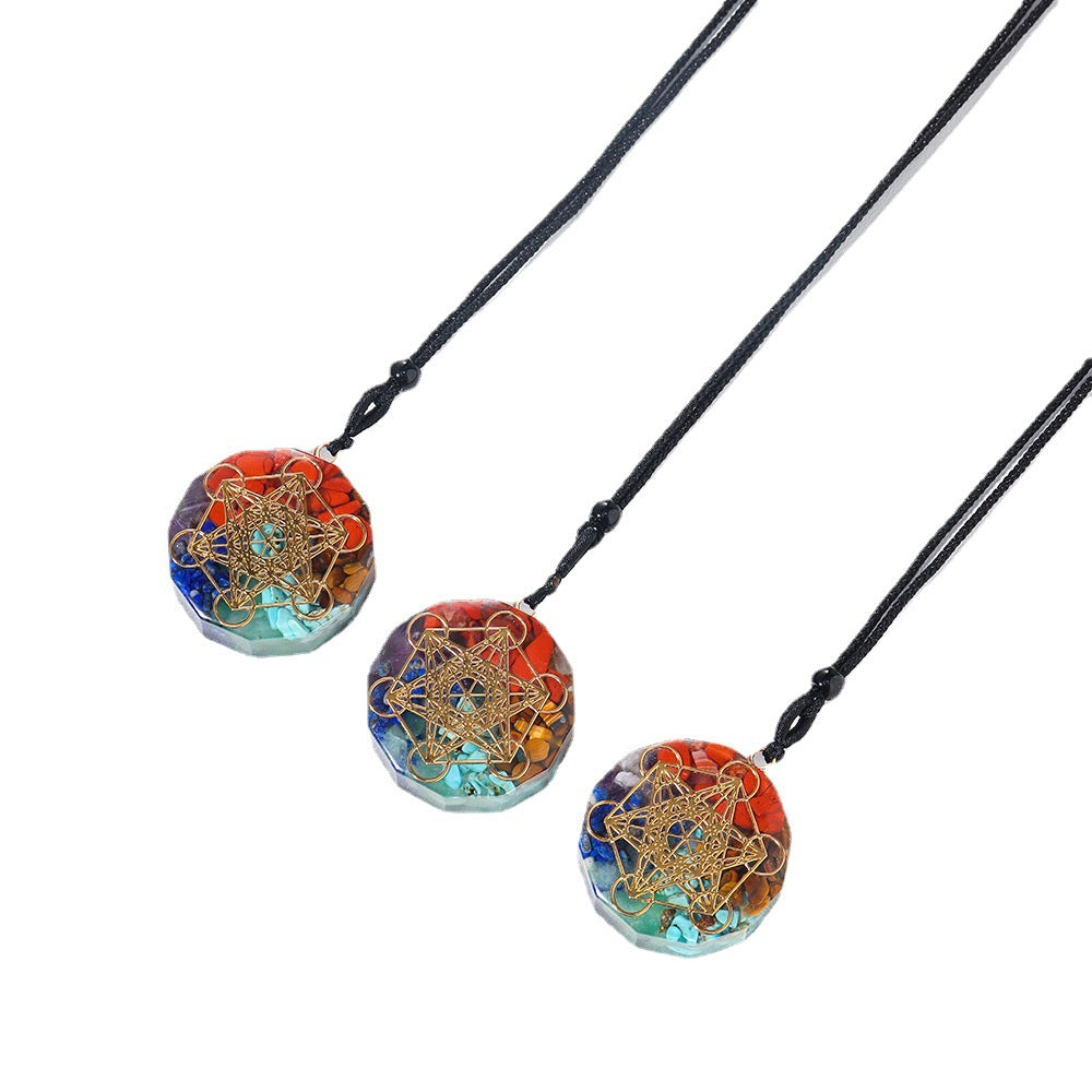 RYS Natural water Organ pendant, crystal necklace jewelry