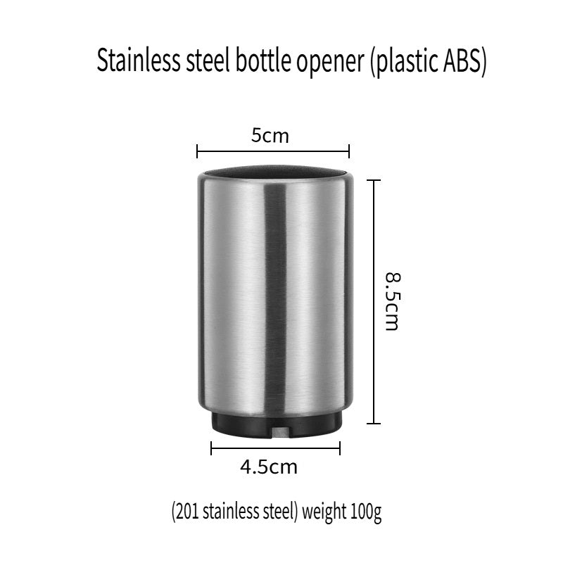 HGD Push-type stainless steel beer bottle opener with magnet adsorption