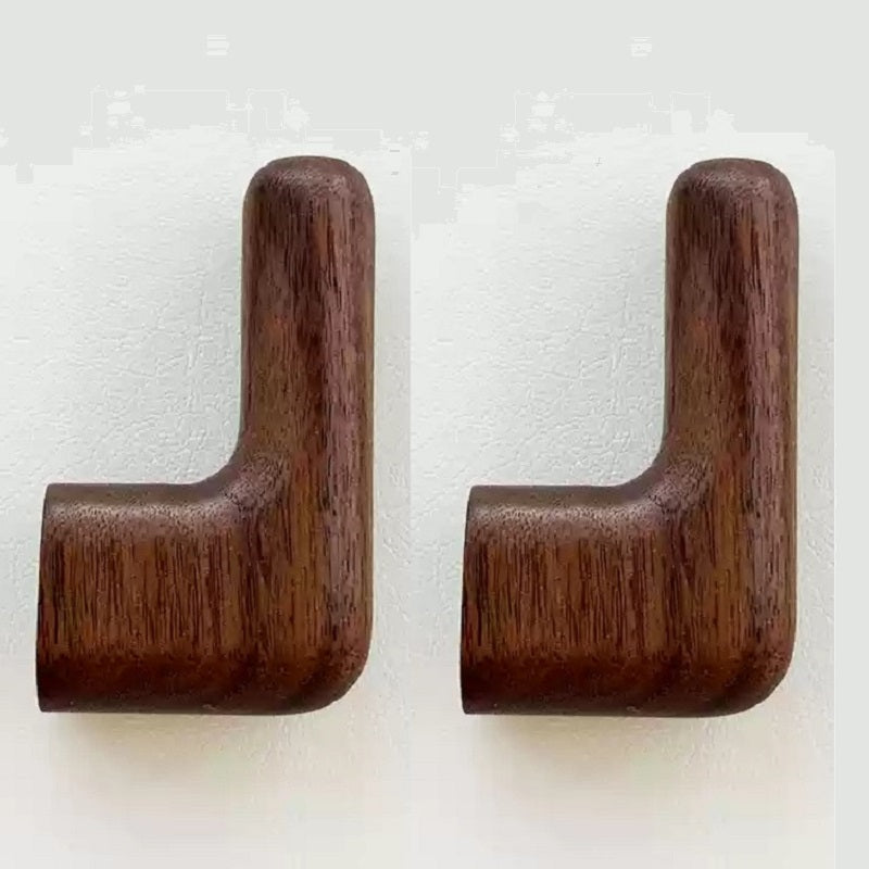 XMT Black walnut/cherry L-shaped hook