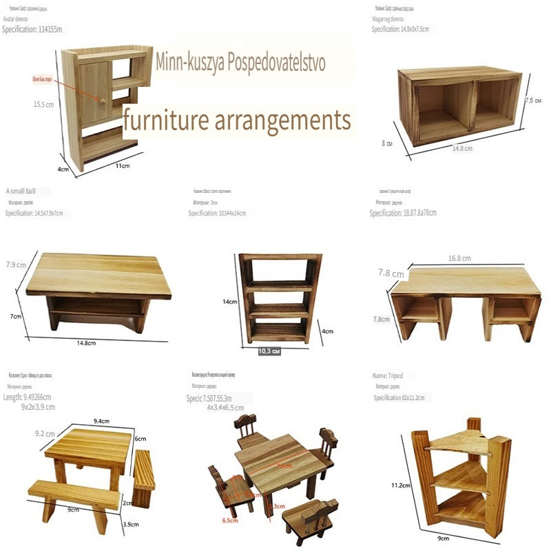XLP Mini kitchen props, miniature furniture