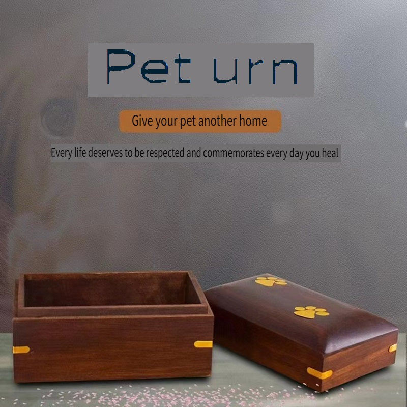 YZBZ Wooden pet urns suitable for dogs, cats and other pets