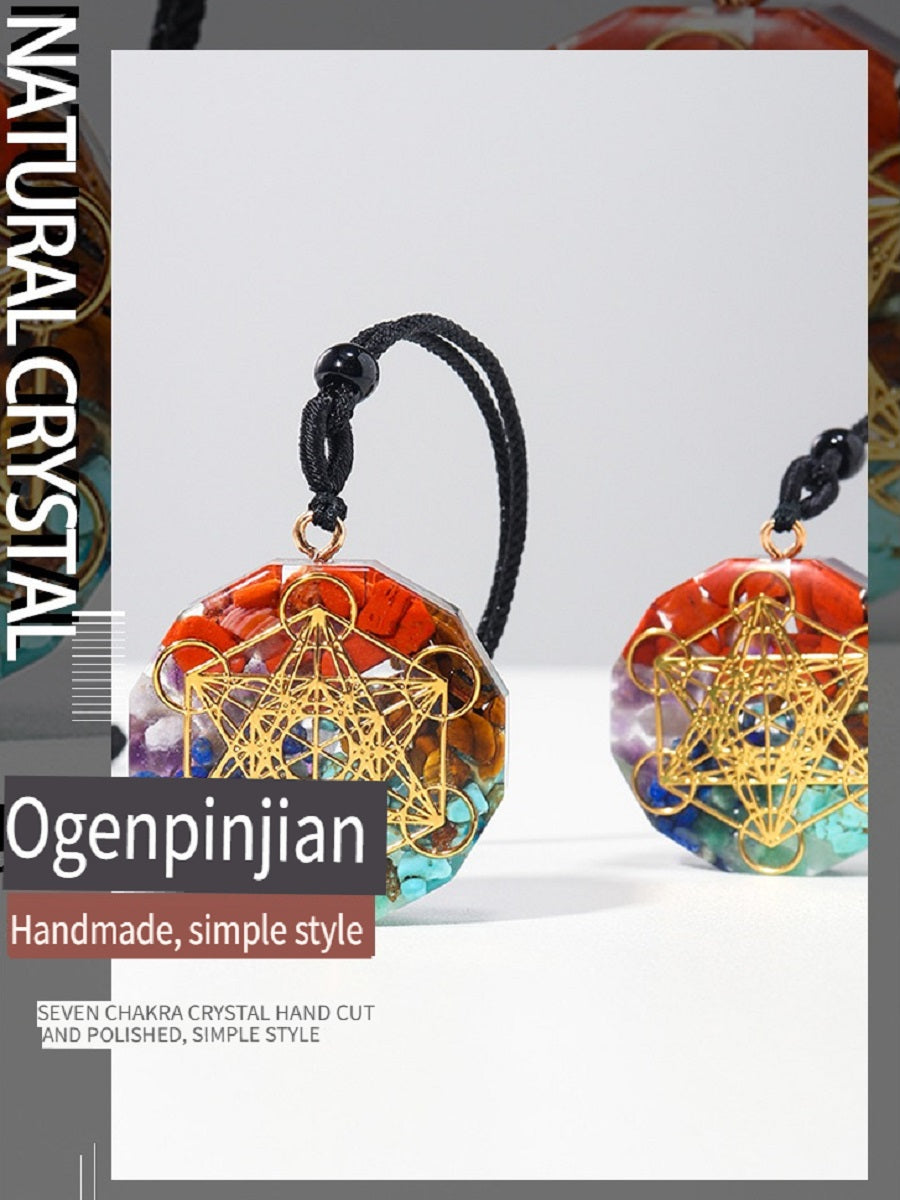 RYS Natural water Organ pendant, crystal necklace jewelry