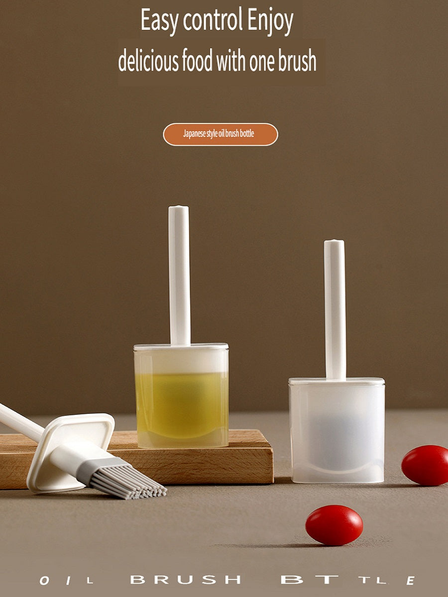 FaSoLa Household silicone oil brush, integrated high temperature resistant oil brush with bottle