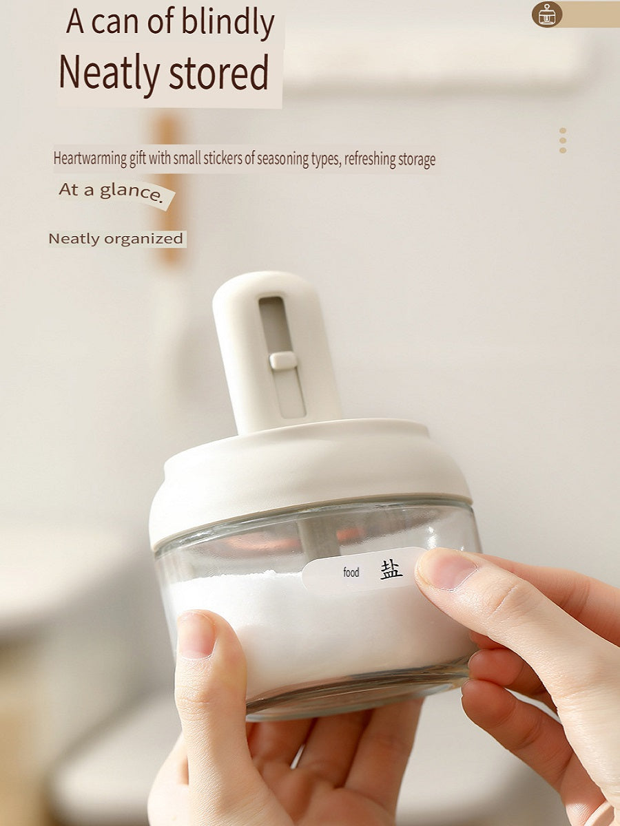 FaSoLa Seasoning bottle, seasoning jar, spoon lid integrated, spoon retractable, 280ml