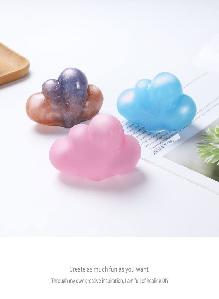 MSH 3D three-dimensional small cloud silicone mold, suitable for epoxy, gypsum and other handmade DIY molds
