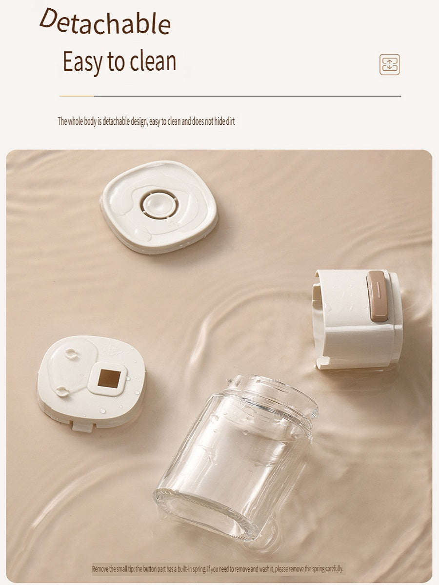 FaSoLa Kitchen push-type quantitative seasoning jar, sealed and moisture-proof