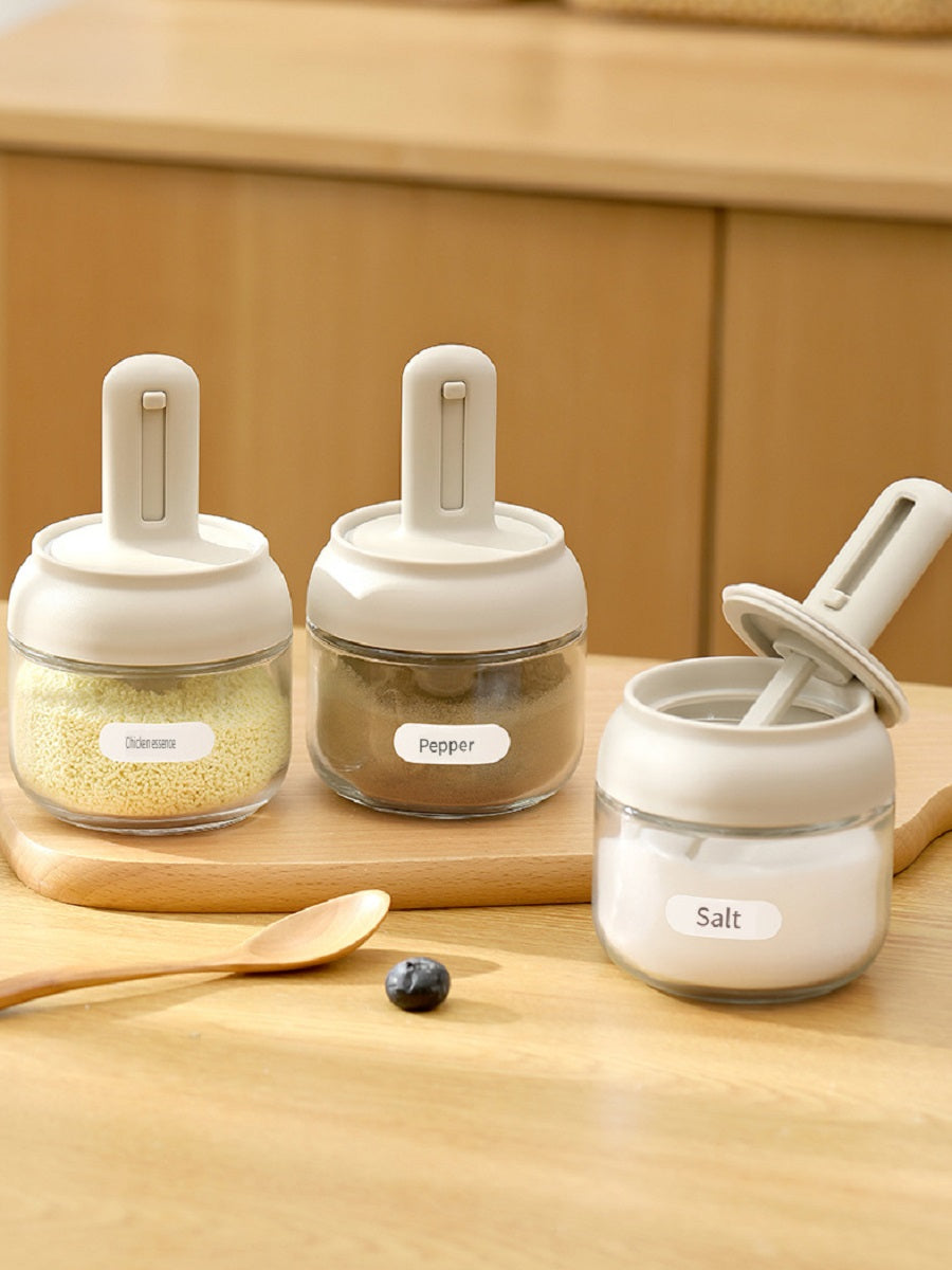 FaSoLa Seasoning bottle, seasoning jar, spoon lid integrated, spoon retractable, 280ml