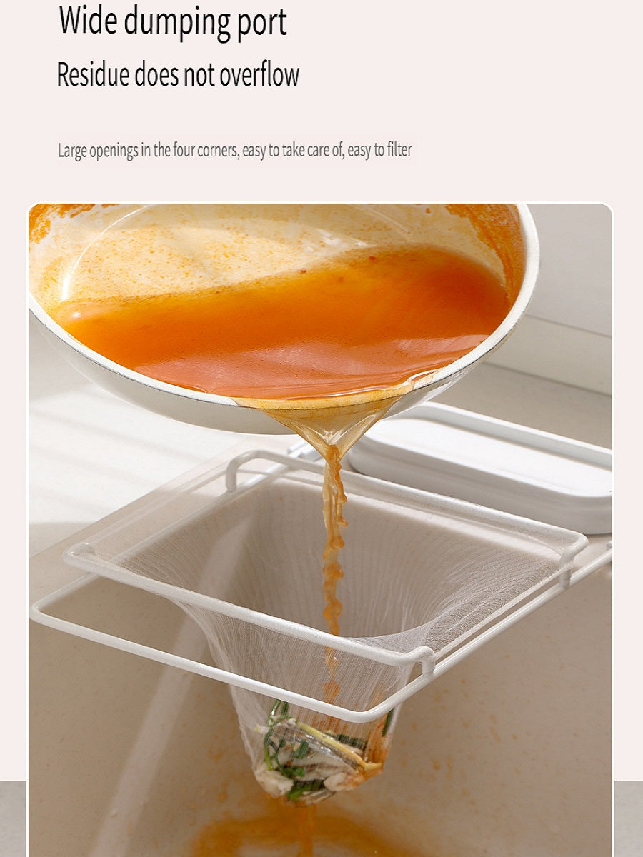 FaSoLa Kitchen sink filter and drain rack, food waste net bag, sink drain net
