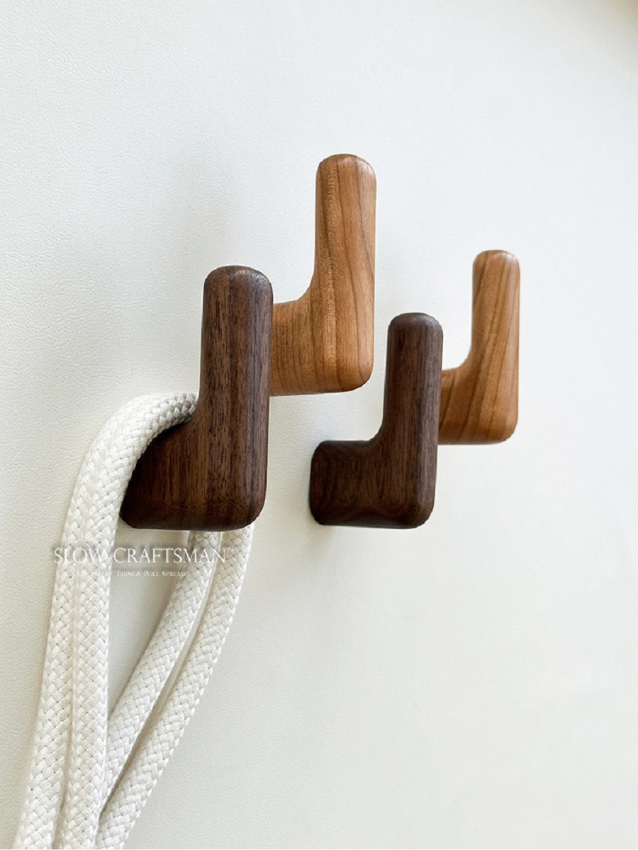 XMT Black walnut/cherry L-shaped hook