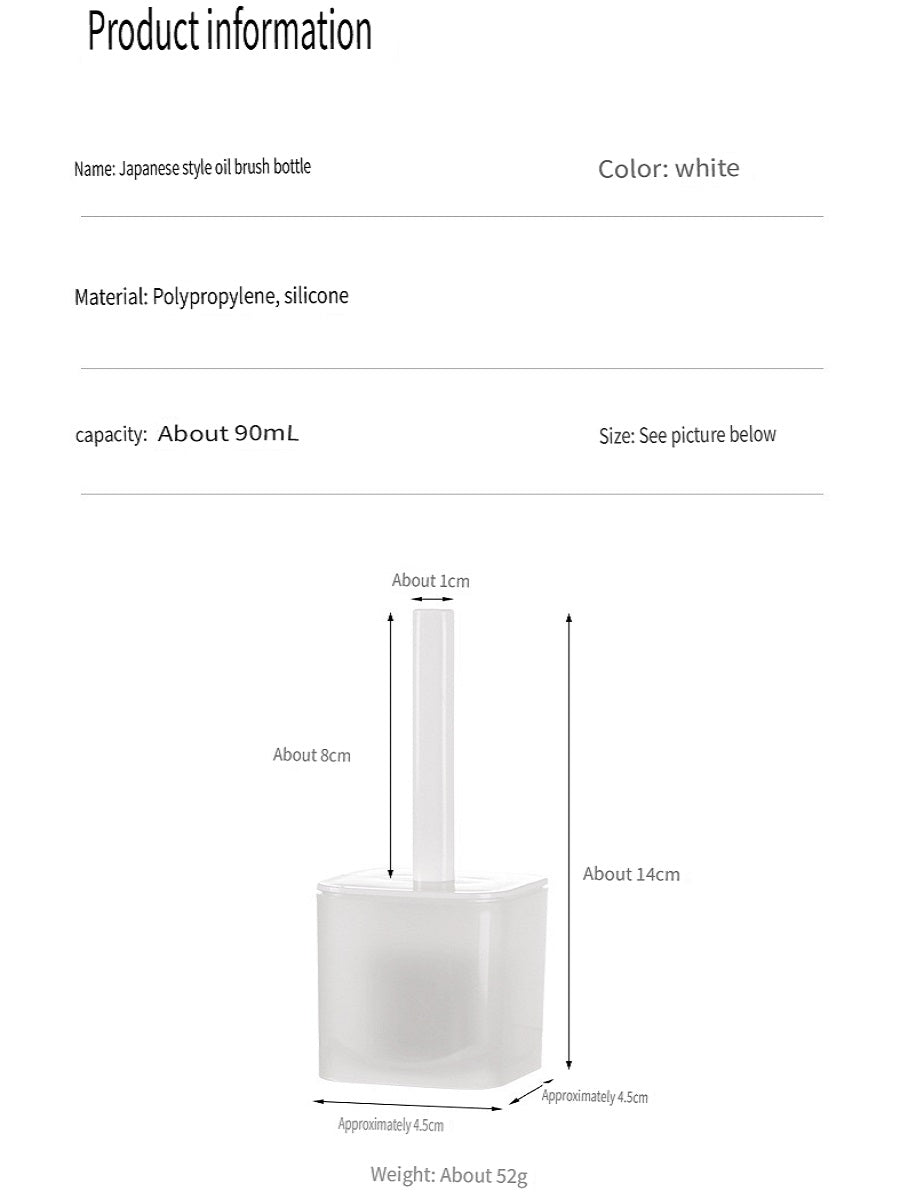 FaSoLa Household silicone oil brush, integrated high temperature resistant oil brush with bottle