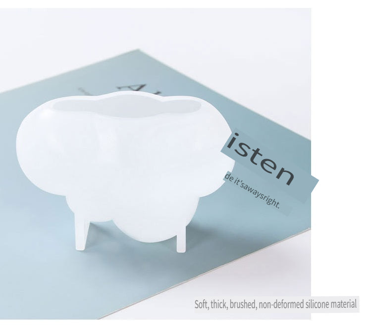 MSH 3D three-dimensional small cloud silicone mold, suitable for epoxy, gypsum and other handmade DIY molds