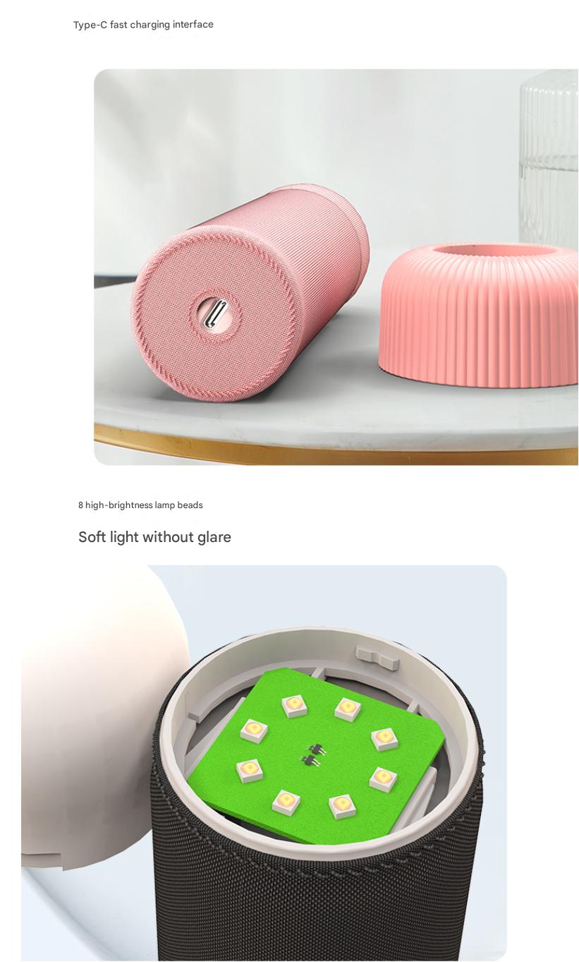 TQT Night light, hand-pull control switch, rechargeable, creative, gift