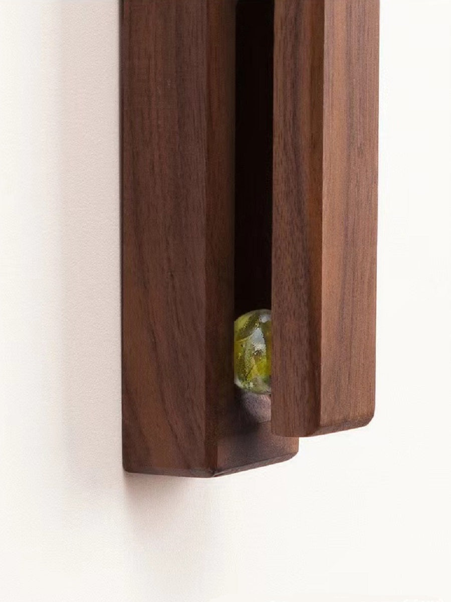 YZBZ Wooden marble towel hook, no punching required