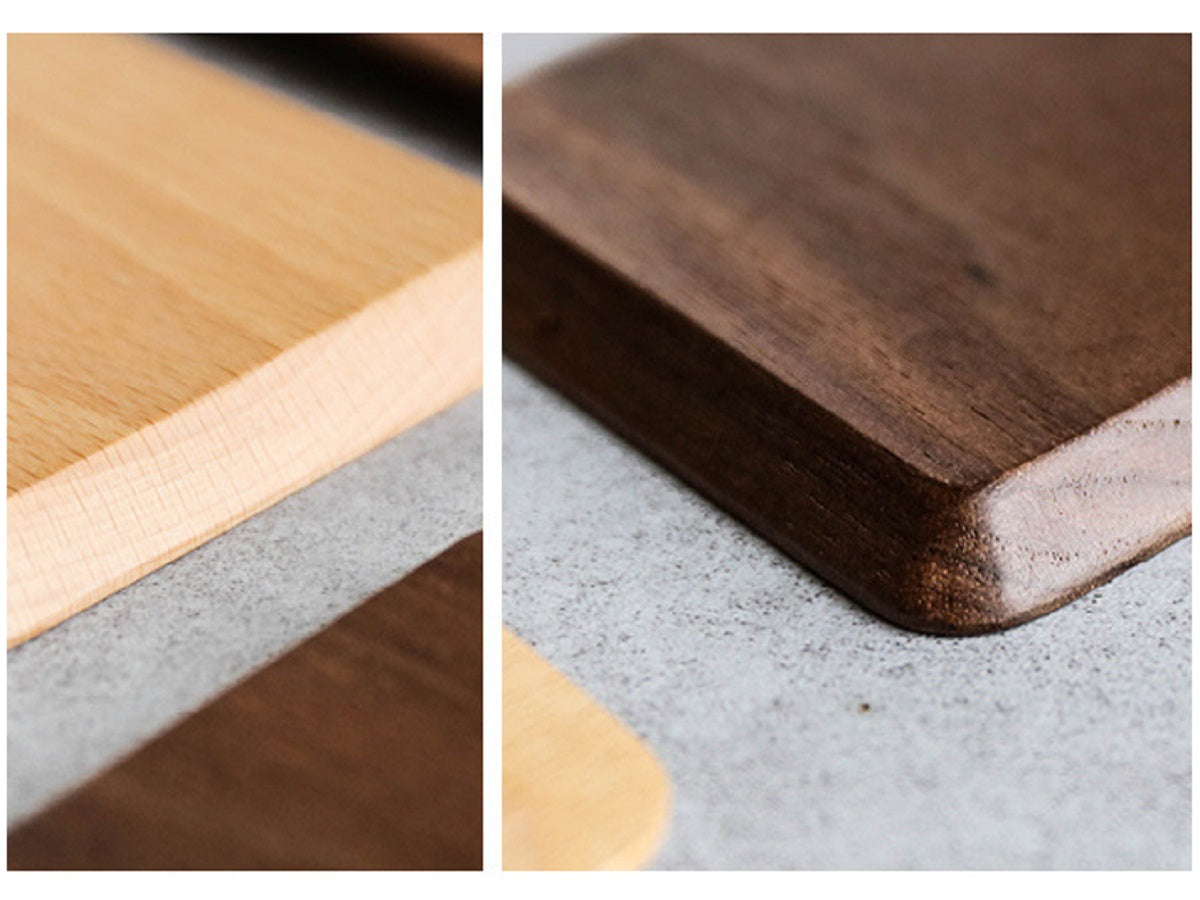 XMT Square black walnut, beech solid wood teacup cushion, 4-piece set with tripod