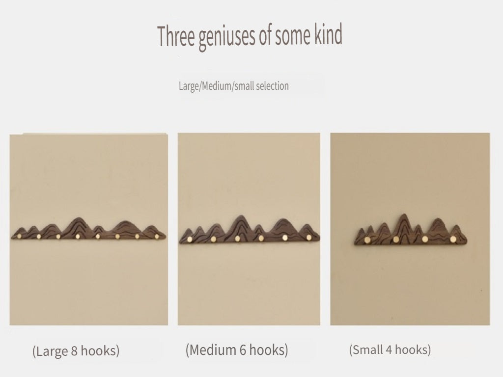 MYZD North American black walnut/beech wood creative simple clothes hanger, 4-8 hooks optional