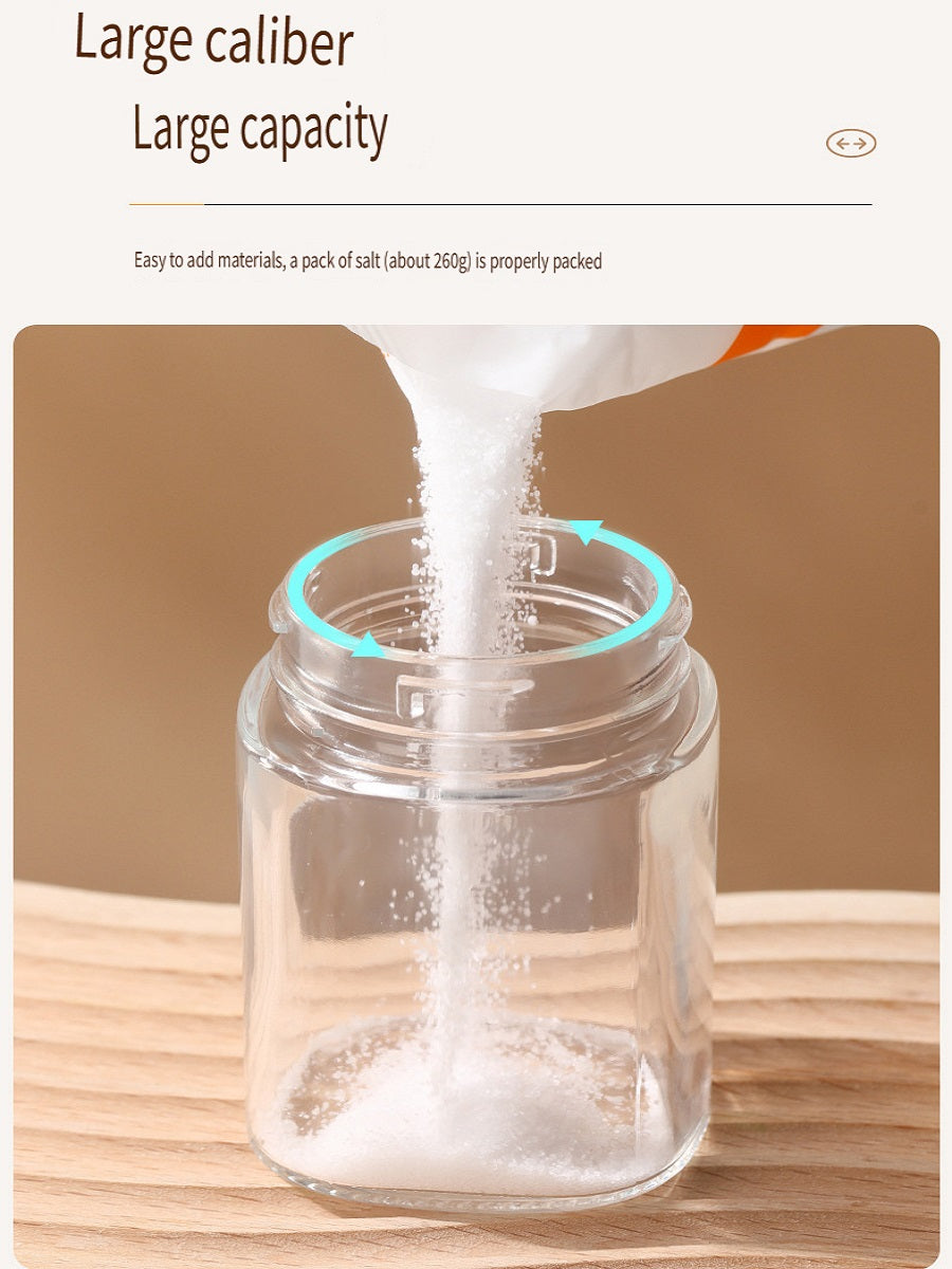 FaSoLa Kitchen push-type quantitative seasoning jar, sealed and moisture-proof