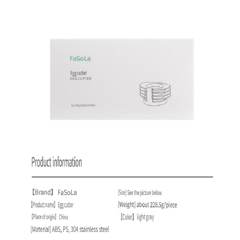 FaSoLa Household four-in-one fancy egg cutter, multi-function slicer