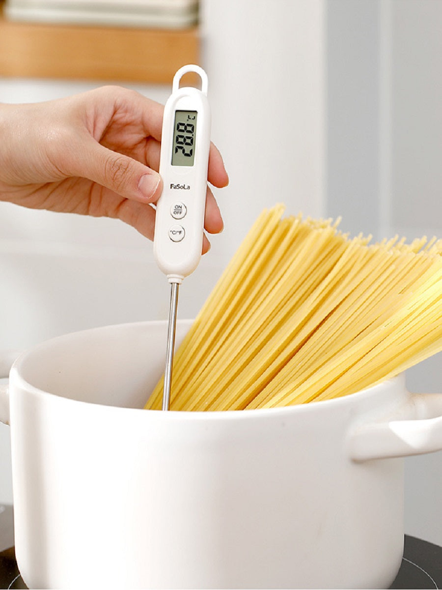 FaSoLa Probe-type food thermometer, suitable for baby bottles and kitchens，Digital display, can measure -50-300 degrees Celsius