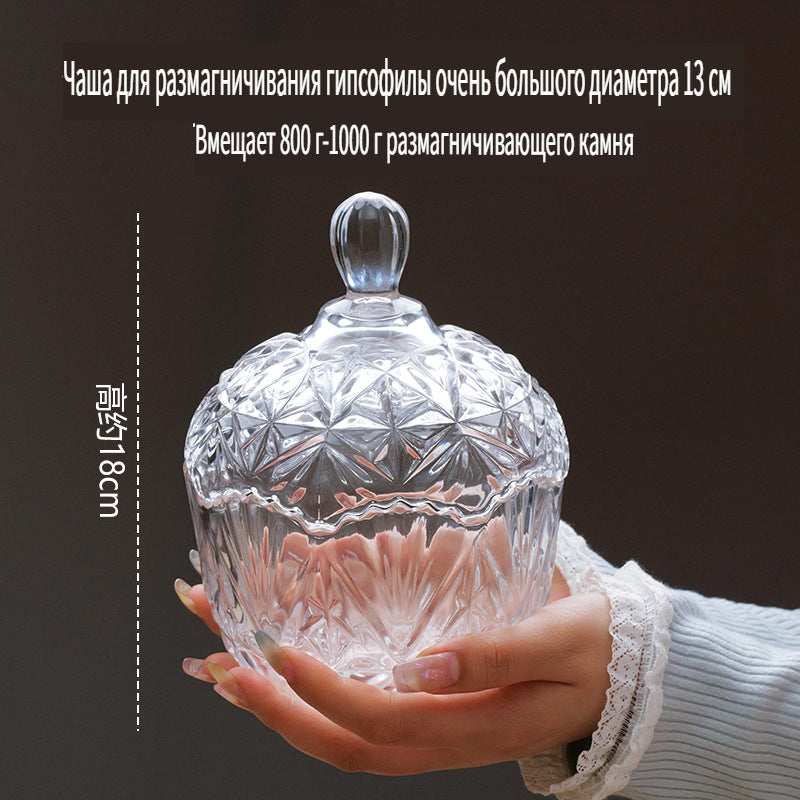 وعاء إزالة المغناطيسية الكريستالية، وعاء زجاجي لتنقية ملح يوشو