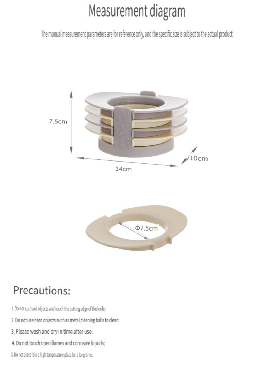FaSoLa Household four-in-one fancy egg cutter, multi-function slicer