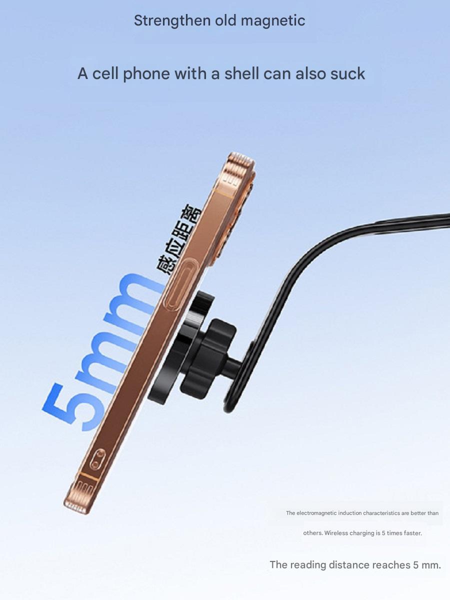 ZLKJ Magsafe car magnetic wireless charging bracket that can be bent as desired
