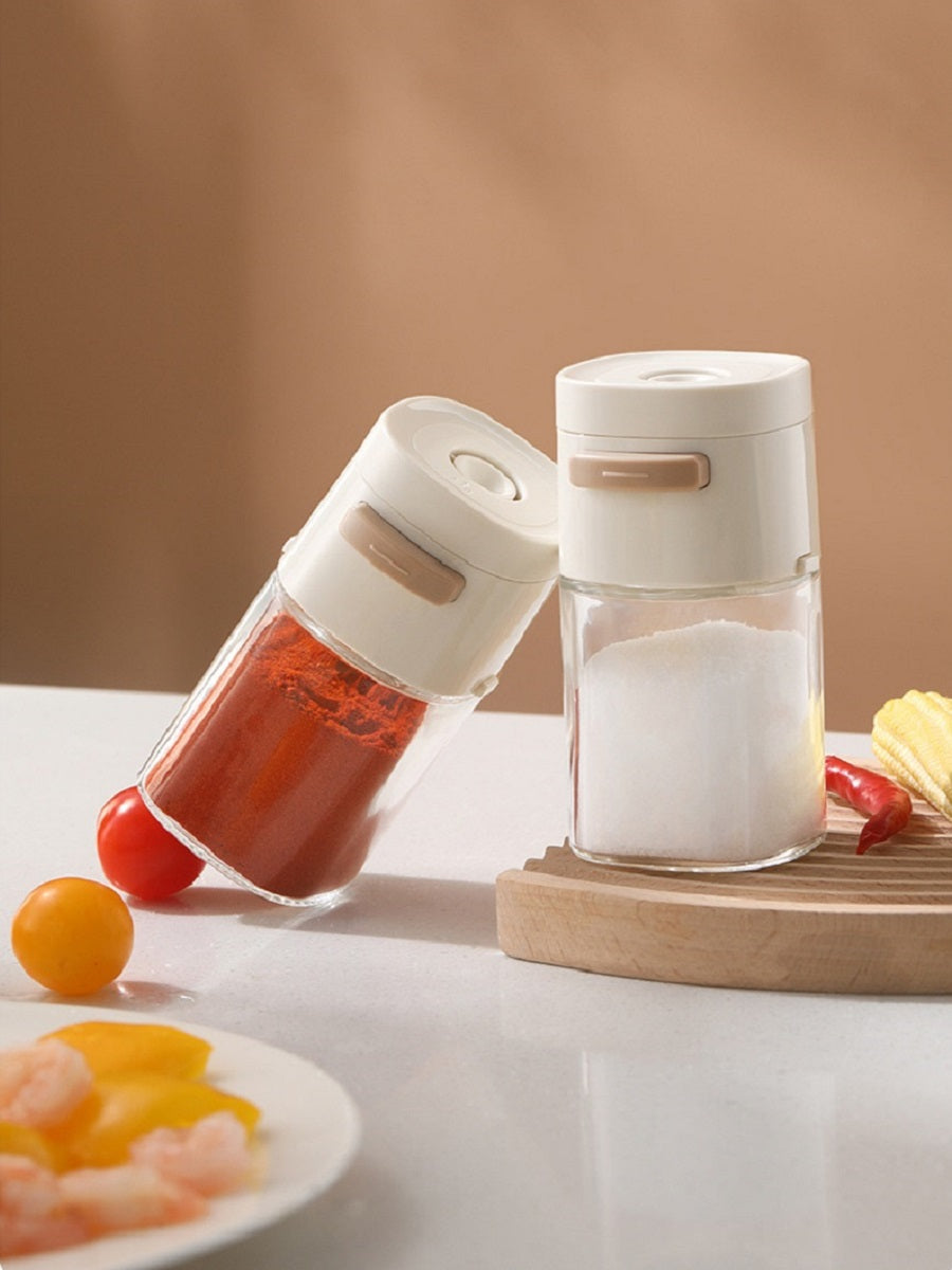 FaSoLa Kitchen push-type quantitative seasoning jar, sealed and moisture-proof