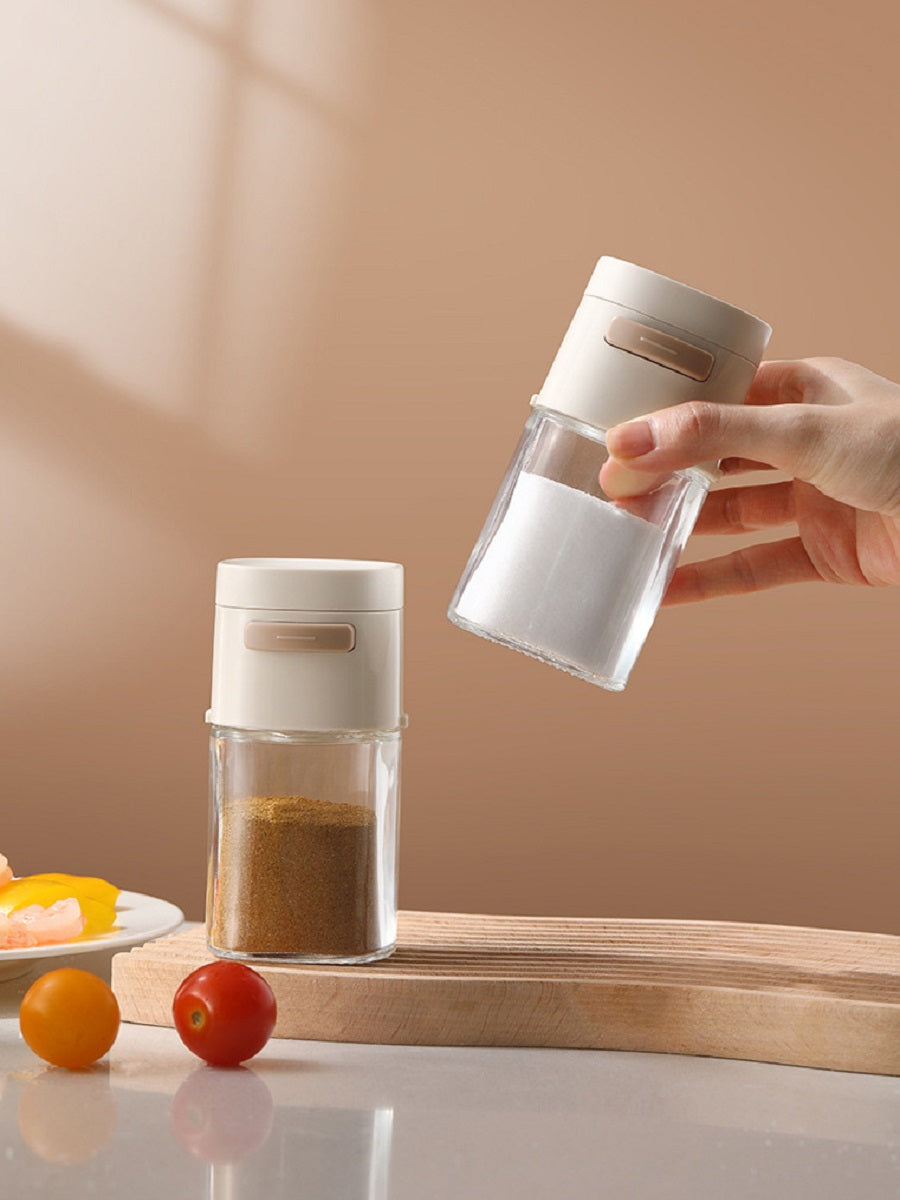 FaSoLa Kitchen push-type quantitative seasoning jar, sealed and moisture-proof