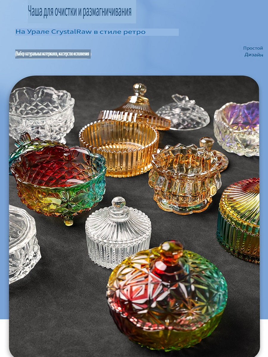 RYS Crystal degaussing bowl, Yushou salt purification glass bowl