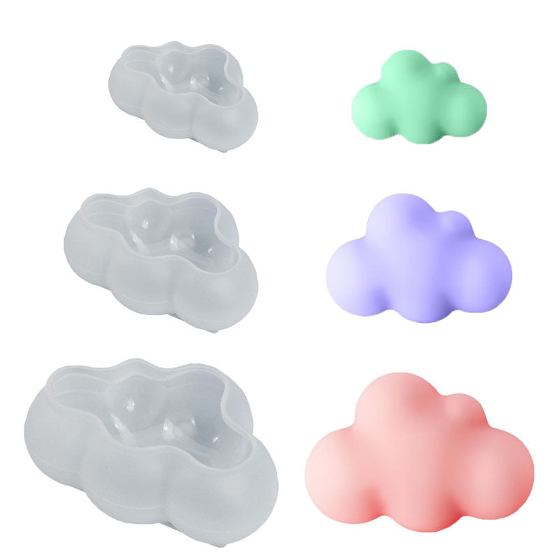 MSH 3D three-dimensional small cloud silicone mold, suitable for epoxy, gypsum and other handmade DIY molds