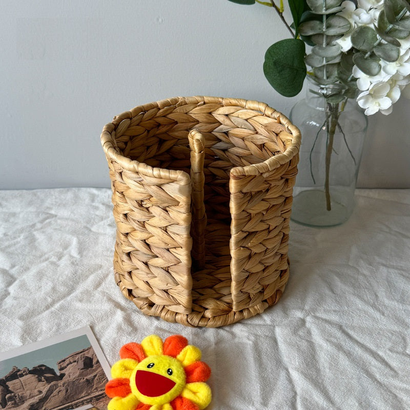 BGS Pastoral style gourd grass hand-woven paper roll holder, paper towel holder