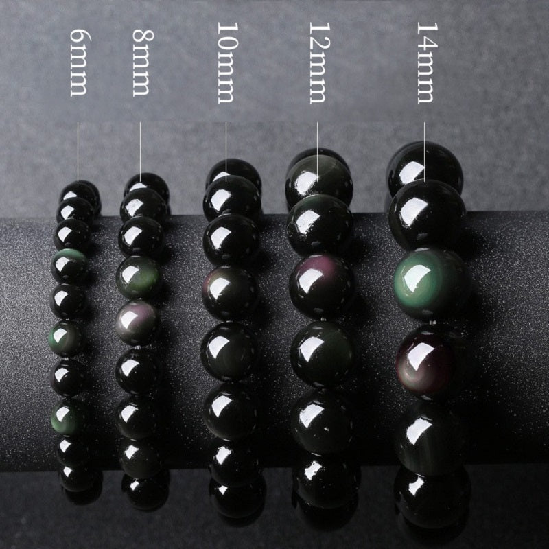 RYS Double-color obsidian bead bracelet