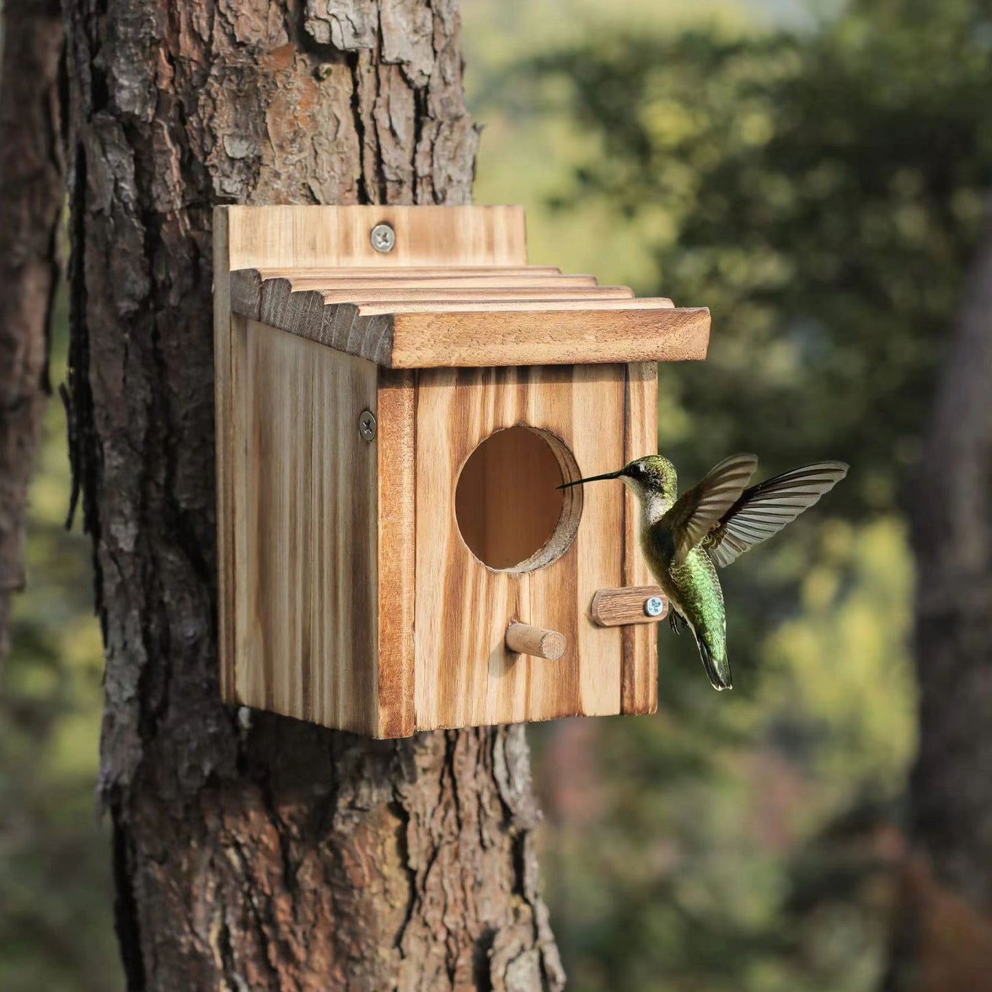 YZBZ Creative wooden bird's nest