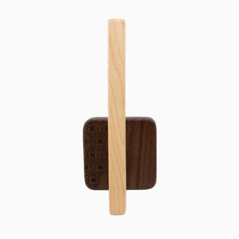 XMT Black walnut/beech curtain frame, L-shaped hook without perforation, multi-function clip