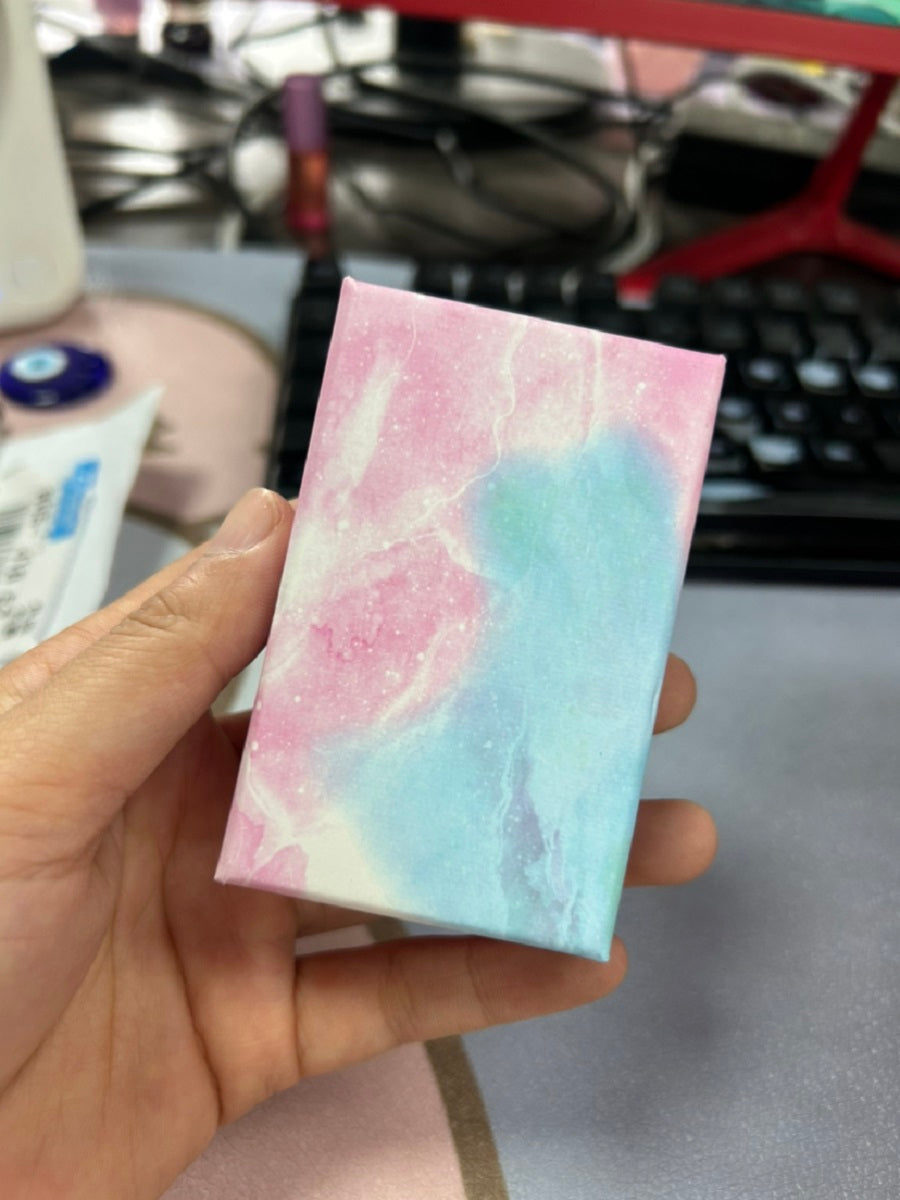 RYS Natural electroplated black tourmaline blue feather rough stone earrings, tourmaline peacock feather ear hook jewelry