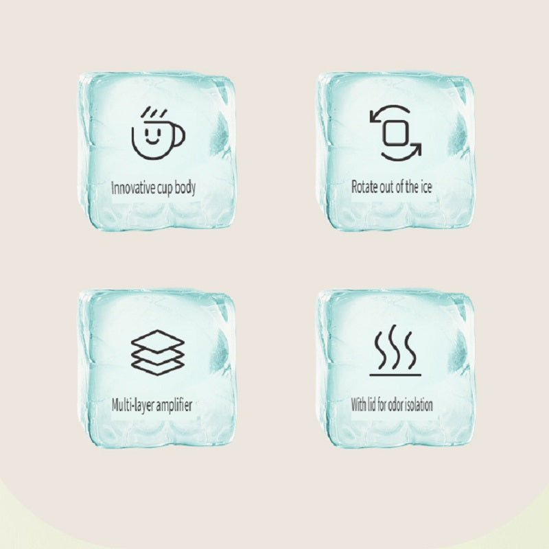 FaSoLa Food-grade household ice cube molds and deicing devices, which are easy to fall off ice cubes when rotating