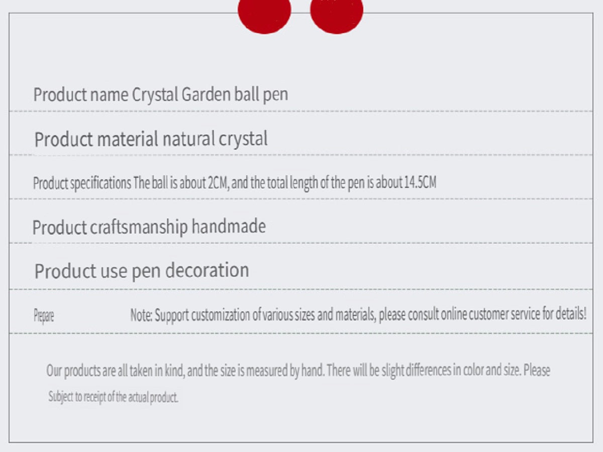 RYS Natural crystal ball metal ballpoint pen, student gift