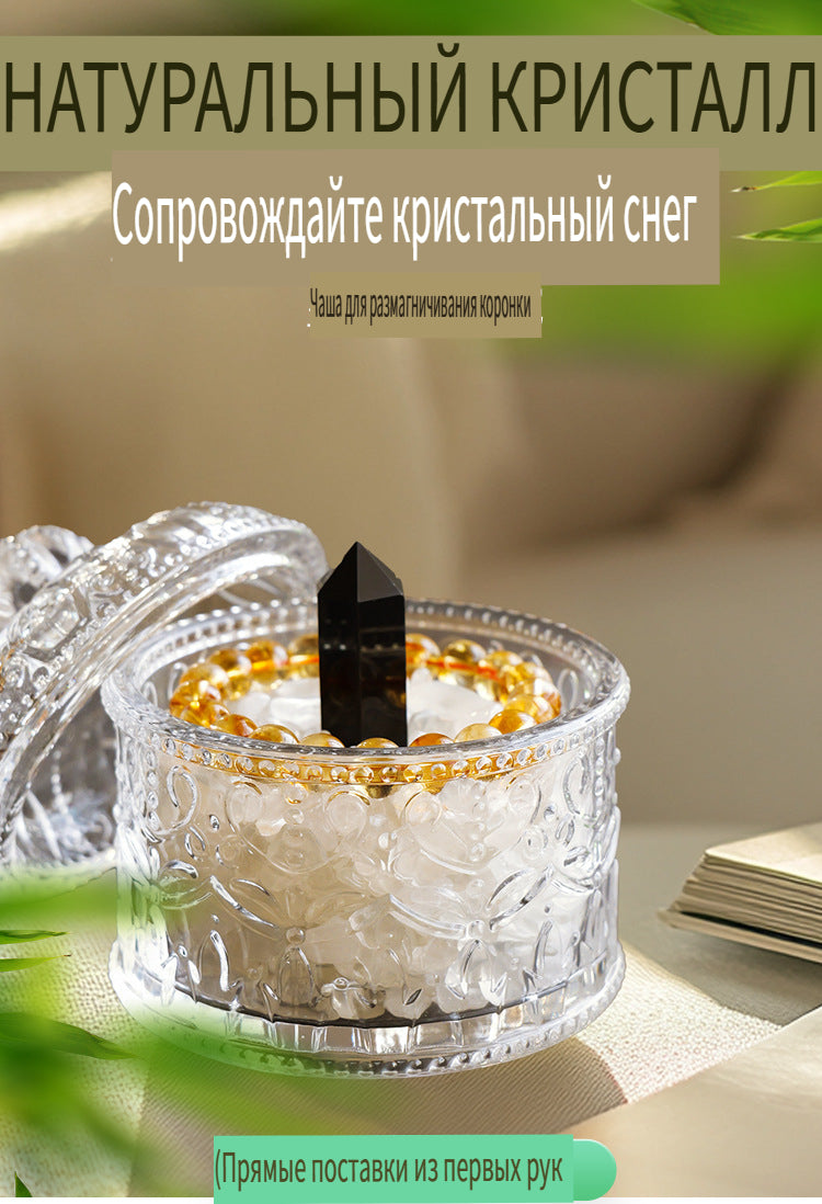 وعاء إزالة المغناطيسية الكريستالية، وعاء زجاجي لتنقية ملح يوشو