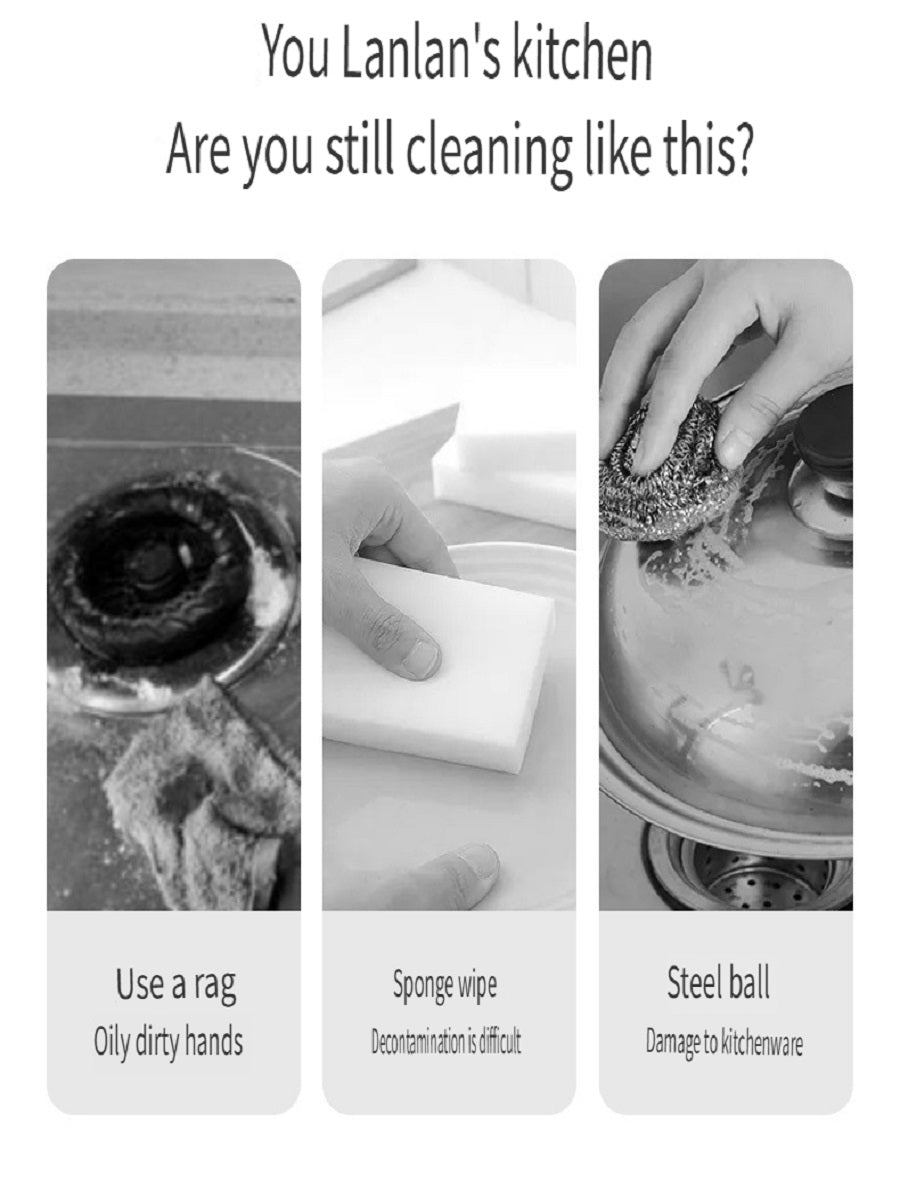 FaSoLa Multifunctional liquid storage squeeze sponge brush, household long handle liquid filling with kettle brush