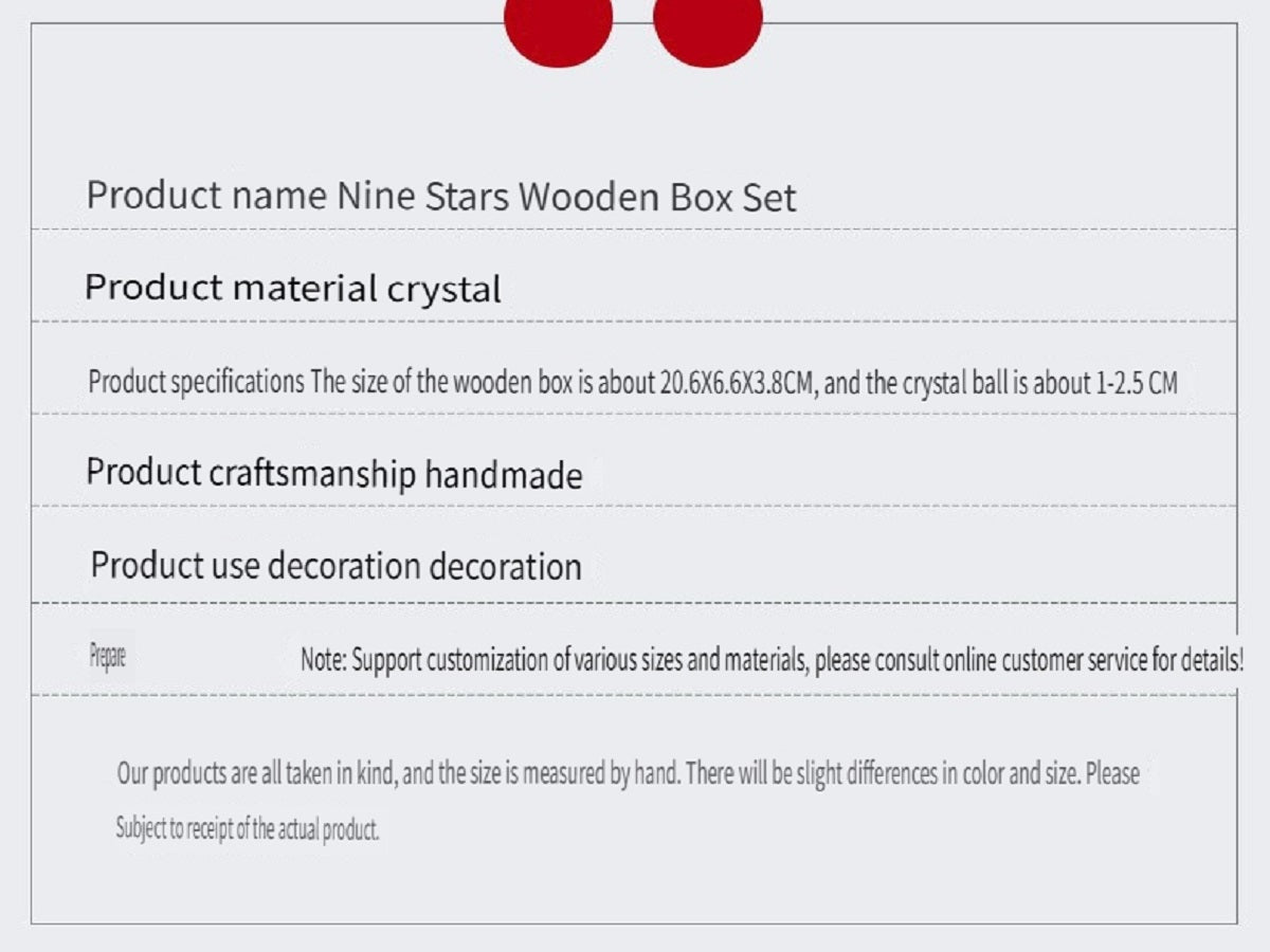 RYS Natural crystal ball with precious stones, set of nine planets, crystal ore sample