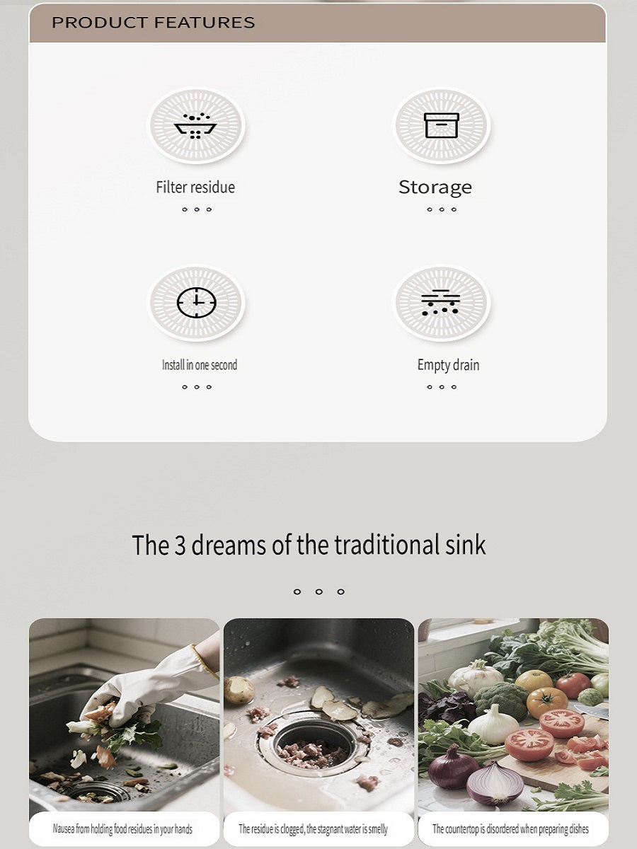 FaSoLa Hanging drain basket, sink hanging basket