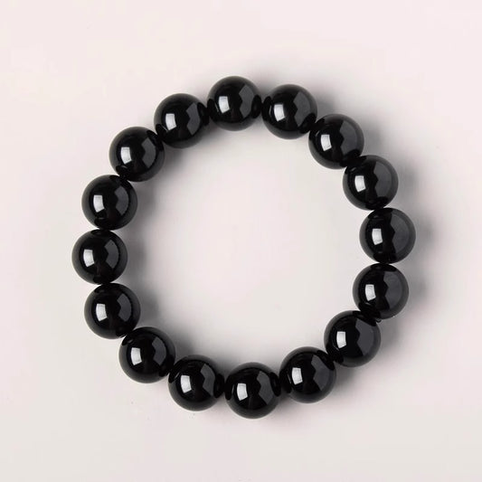 RYS Obsidian bead bracelet