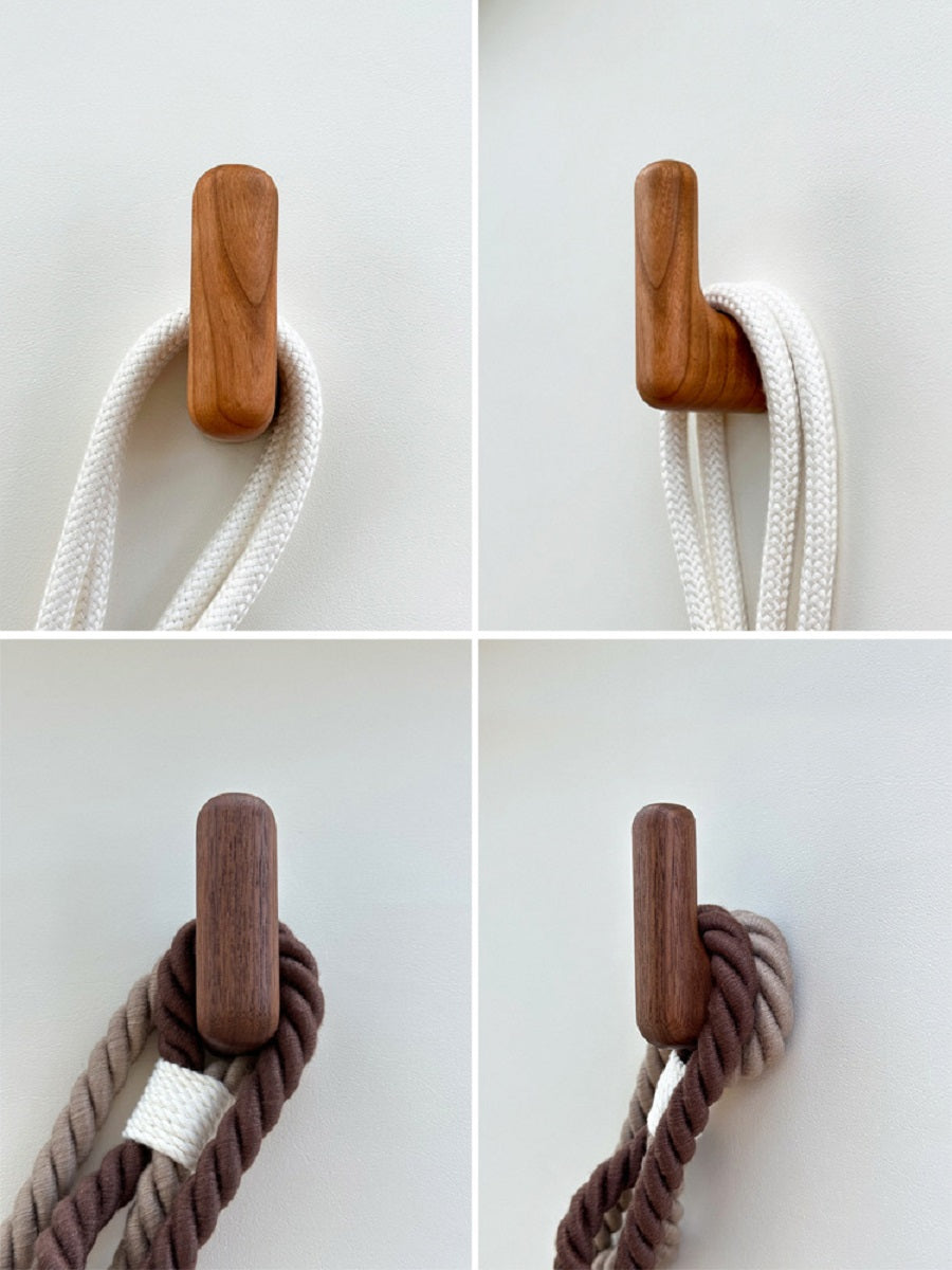 XMT Black walnut/cherry L-shaped hook