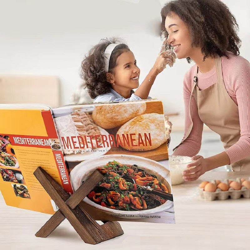 YZBZ Wooden recipe stand, can be used for reading, display, etc. 6 pieces per pack
