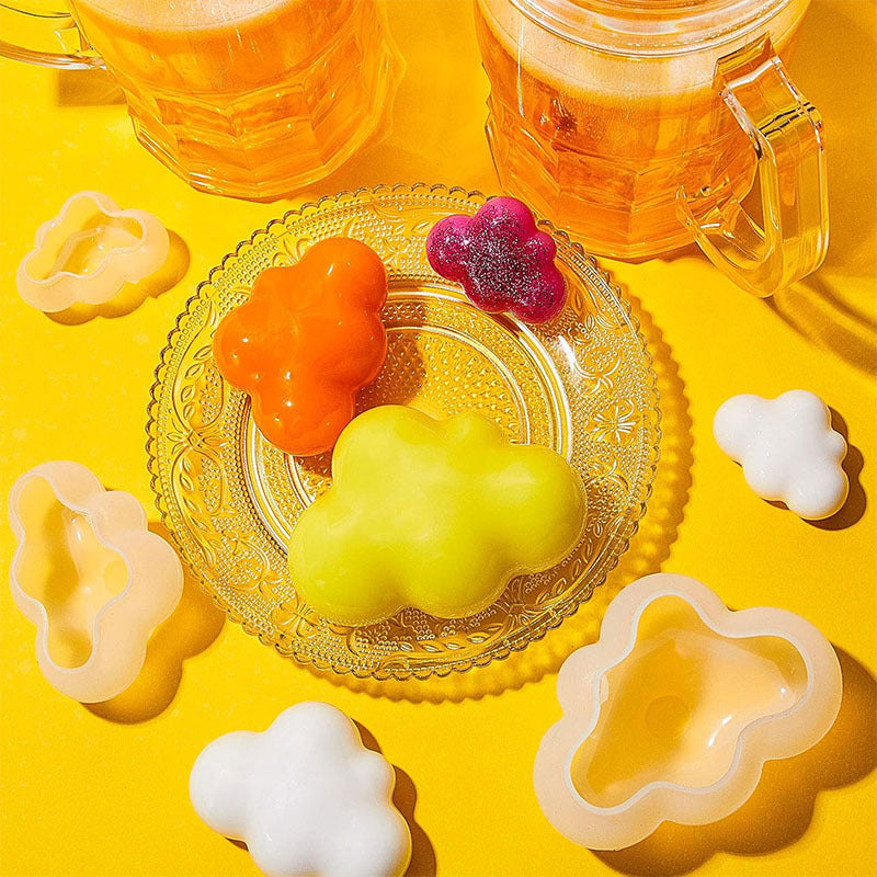 MSH 3D three-dimensional small cloud silicone mold, suitable for epoxy, gypsum and other handmade DIY molds