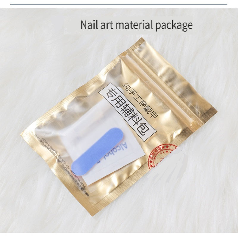 APENG Natural crystal gravel manicure sheet, fake nail manicure sheet